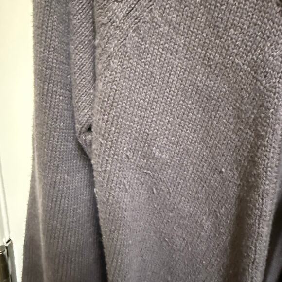 Daisy Fuentes Gray Long Maxi Cardigan Tie Front Size Large - Picture 4 of 7